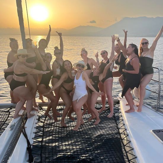 Hen Party Yacht Hire Sunset